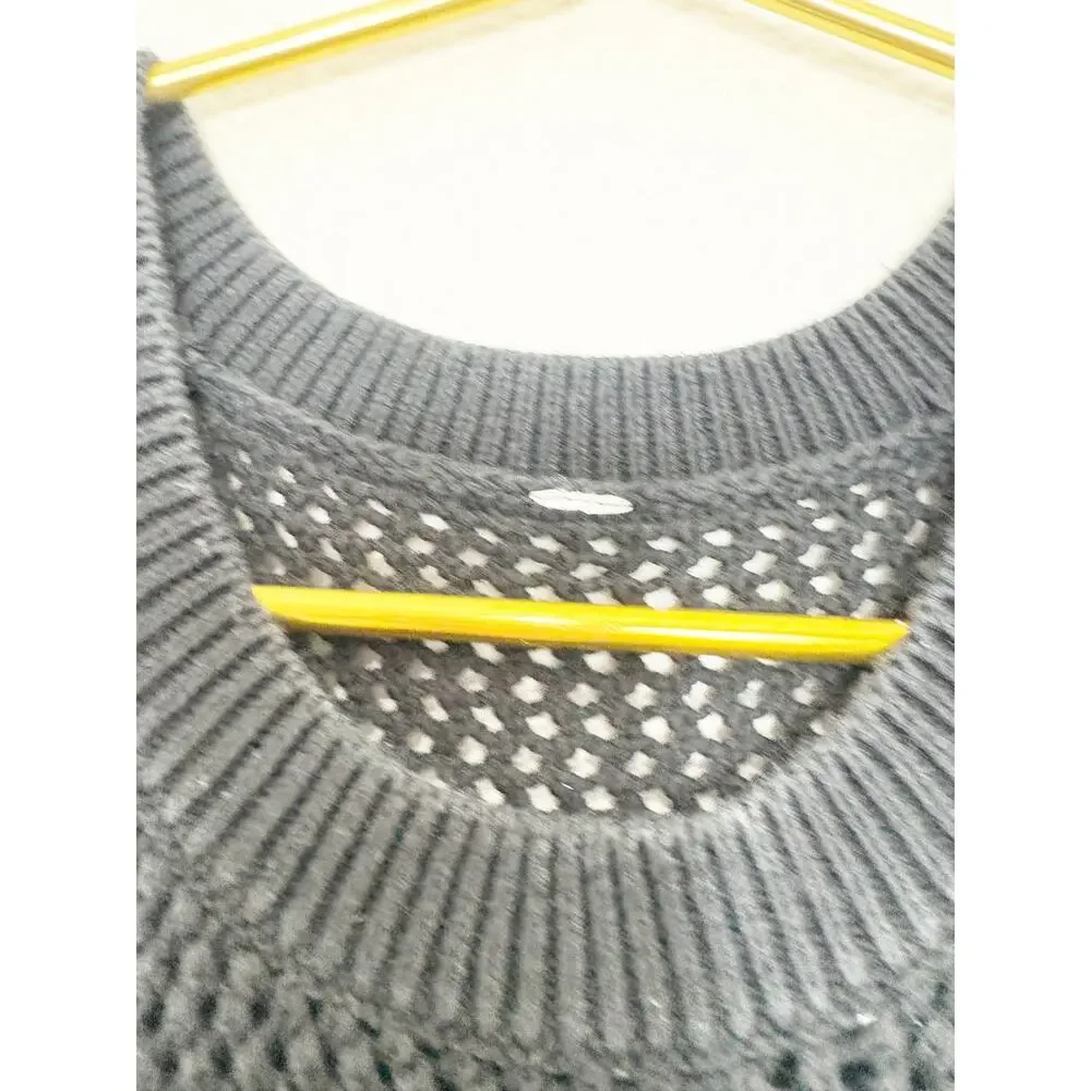 Lululemon Simply The Vest Black Open Knit Oversized Pullover